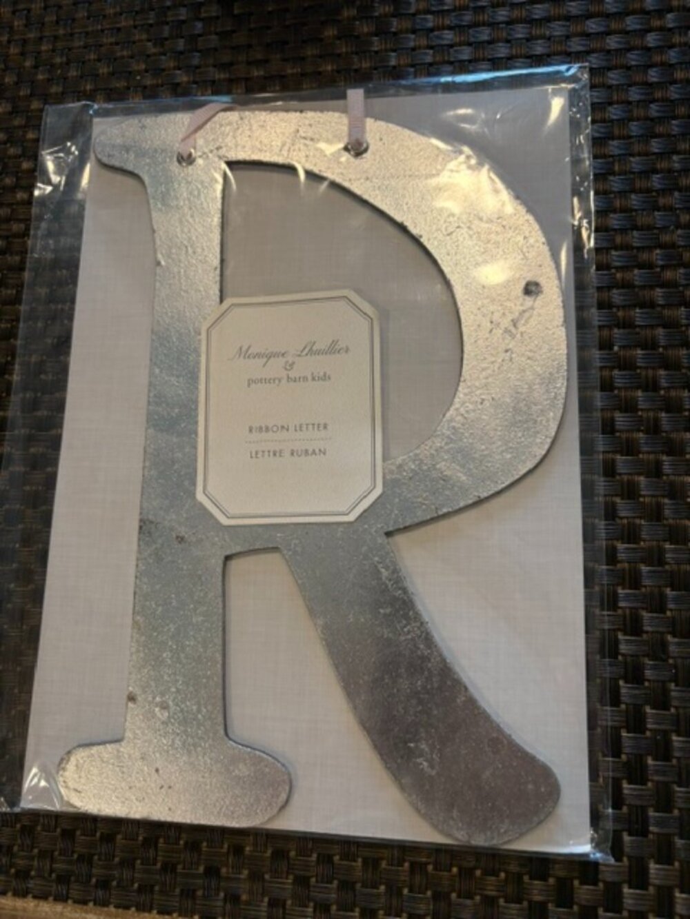 Pottery Barn Monique Lhuillier Decorative Letter R